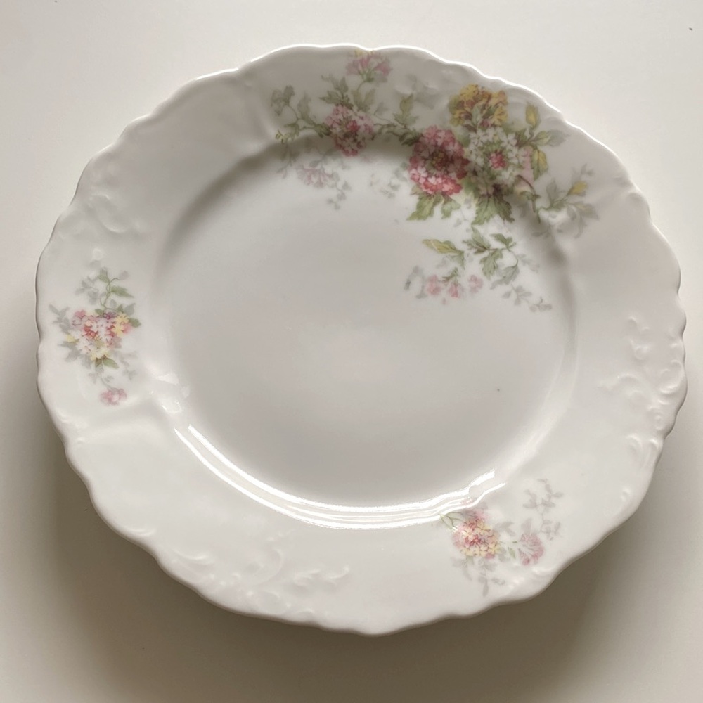 O & EG ROYAL AUSTRIA FLORAL PORCELAIN PLATE